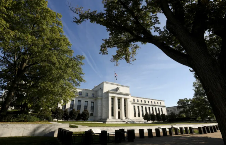 FILE PHOTO: The Federal Reserve headquarters in Washington September 16 2015. REUTERS/Kevin Lamarque//File Photo